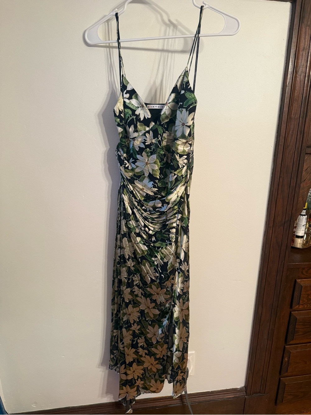 Alice & Olivia Floral Asymmetrical Dress